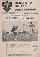 Hereford United v Llanrindod Wells 09-Dec-1964