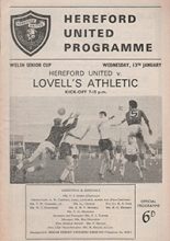 Hereford United v Lovell's Athletic 13-Jan-1965