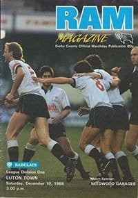 Derby County v Luton Town 10-Dec-1988
