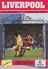 Liverpool v Luton Town 14-Mar-1989