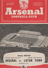 Arsenal v Luton Town 26-Dec-1959