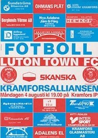 Kramforsalliansen v Luton Town 04-Aug-1986