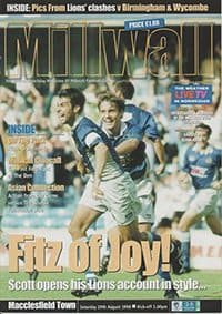 Millwall v Macclesfield Town 29-Aug-1998