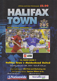 Halifax Town v Maidenhead United 14-Feb-2004