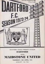 Dartford v Maidstone United 18-Apr-1974