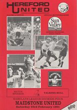 Hereford United v Maidstone United 23-Feb-1991