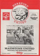 Hereford United v Maidstone United 02-Sep-1989
