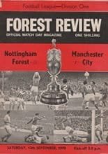 Nottingham Forest v Manchester City 12-Sep-1970