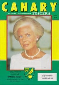 Norwich City v Manchester City 14-Feb-1987