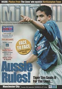 Millwall v Manchester City 29-Sep-1998