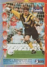 Nottingham Forest v Manchester City 30-Sep-1995