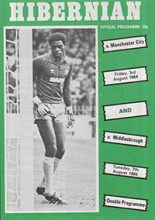 Hibernian v Manchester City 03-Aug-1984