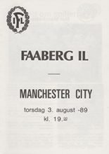 Faaberg IL v Manchester City 03-Aug-1989