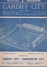 Cardiff City v Manchester City 07-Jan-1961
