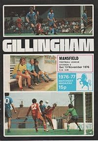 Gillingham v Mansfield Town 13-Nov-1976