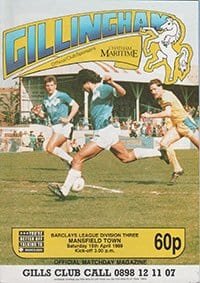 Gillingham v Mansfield Town 15-Apr-1989