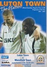 Luton Town v Mansfield Town 17-Sep-2002