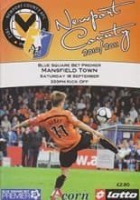 Newport County v Mansfield Town 18-Sep-2010