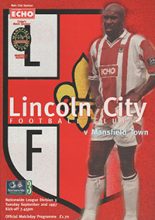 Lincoln City v Mansfield Town 02-Sep-1997