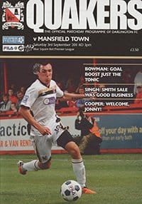 Darlington v Mansfield Town 03-Sep-2011