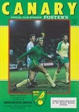 Norwich City v Manchester United 15-Nov-1986