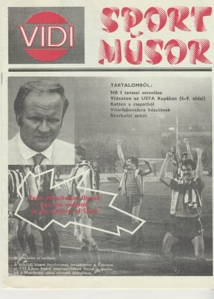 Videoton v Manchester United 30-Mar-1985