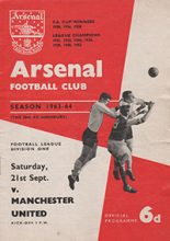 Arsenal v Manchester United 21-Sep-1963