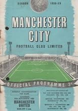 Manchester City v Manchester United 27-Sep-1958