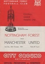 Nottingham Forest v Manchester United 28-Oct-1967