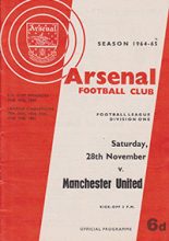 Arsenal v Manchester United 28-Nov-1964