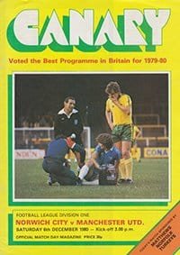 Norwich City v Manchester United 06-Dec-1980