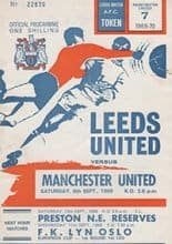 Leeds United v Manchester United 06-Sep-1969