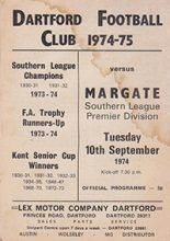 Dartford v Margate 19-Aug-1978
