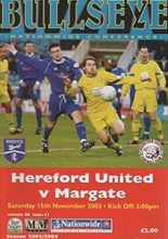 Hereford United v Margate 15-Nov-2003
