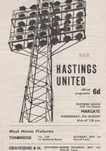 Hastings United v Margate 31-Aug-1966