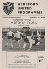 Hereford United v Merthyr Tydfil 24-Mar-1965