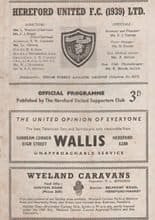 Hereford United v Merthyr Tydfil 07-Nov-1963