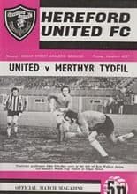 Hereford United v Merthyr Tydfil 07-Feb-1973