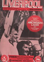 Liverpool v Middlesbrough 10-Nov-1981