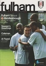 Fulham v Middlesbrough 16-Aug-2003