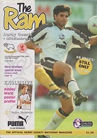 Derby County v Middlesbrough 17-Nov-1996