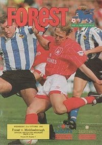 Nottingham Forest v Middlesbrough 21-Oct-1992
