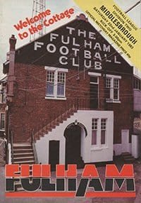 Fulham v Middlesbrough 22-Jan-1983
