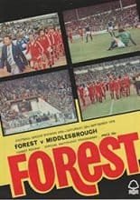 Nottingham Forest v Middlesbrough 23-Sep-1978