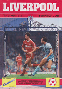 Liverpool v Middlesbrough 05-Nov-1988