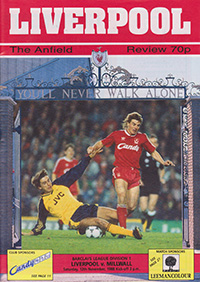 Liverpool v Millwall 12-Nov-1988