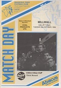 Mansfield Town v Millwall 25-Oct-1994