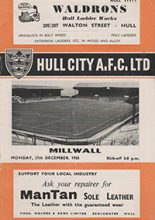Hull City v Millwall 27-Dec-1965