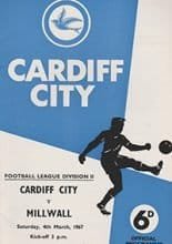 Cardiff City v Millwall 04-Mar-1967