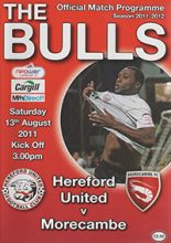 Hereford United v Morecambe 13-Aug-2011